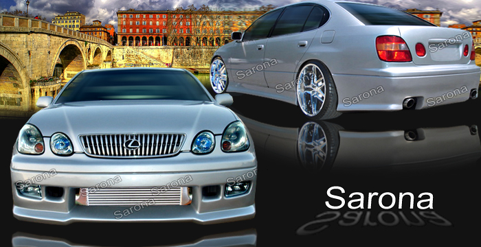 Custom Lexus GS300-400  Sedan Body Kit (1998 - 2005) - $1290.00 (Manufacturer Sarona, Part #LX-020-KT)